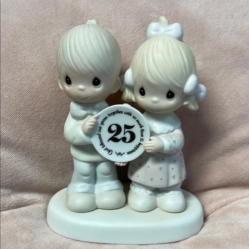 Precious Moments 25th Anniversary Figurine - Cream